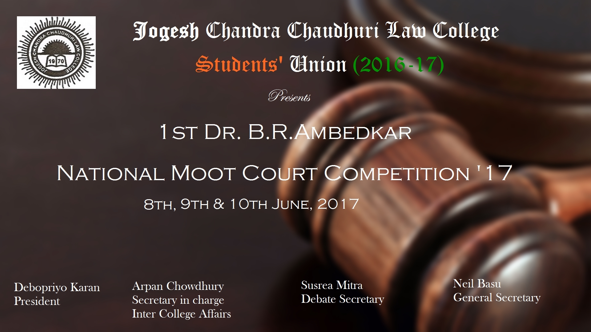 1st BR Ambedkar National Moot Court Competition 17